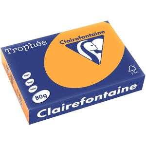 Papier Orange Clairefontaine 80g A4 - Couleur, FSC certifié - Publicité Papier Orange Clairefontaine 80g A4 - Couleur, FSC certifié - Publicité