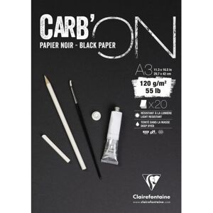 Clairefontaine Black Art Paper Pad - Sketch & Light Painting Clairefontaine Black Art Paper Pad - Sketch & Light Painting