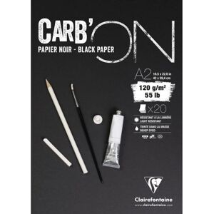 Clairefontaine Art Paper - 20 Sheets - Black - A2 Clairefontaine Art Paper - 20 Sheets - Black - A2