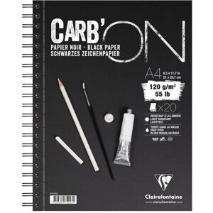 Clairefontaine Art Paper Pad - Black - 20 Sheets Clairefontaine Art Paper Pad - Black - 20 Sheets