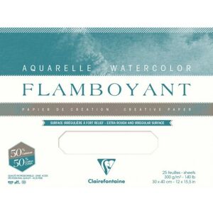 Clairefontaine 975064C art paper - 4-sided glued block, 20 sheets, 24x32 cm Clairefontaine 975064C art paper - 4-sided glued block, 20 sheets, 24x32 cm