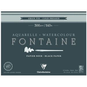 Clairefontaine 975305C Bloc d'art - Papier d'art, Noir, 15 feuilles - Publicité Clairefontaine 975305C Bloc d'art - Papier d'art, Noir, 15 feuilles - Publicité