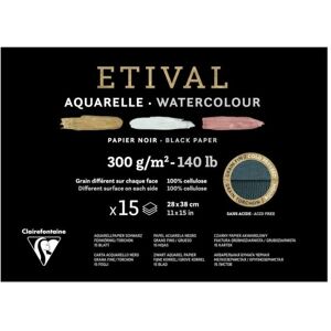 Clairefontaine 975323C art paper - Double grain, Acid-free - Art paper pad 15 sheets Clairefontaine 975323C art paper - Double grain, Acid-free - Art paper pad 15 sheets