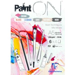 Clairefontaine 975409C Konstnärspapper - Blandat - 24 Ark Clairefontaine 975409C Konstnärspapper - Blandat - 24 Ark