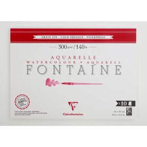 Clairefontaine Fontaine Bleu clair 10F 26x36cm 300g Grain fin - Papier artistique - Publicité Clairefontaine Fontaine Bleu clair 10F 26x36cm 300g Grain fin - Papier artistique - Publicité