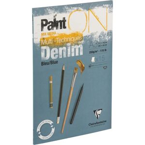 Clairefontaine PaintON Denim Blue 15F A3 Collage Paper - Blue Denim - Pack of 2 Clairefontaine PaintON Denim Blue 15F A3 Collage Paper - Blue Denim - Pack of 2