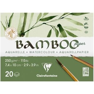Clairefontaine - 975910C - Bambuspapier 250 g - Kunstpapierblock Clairefontaine - 975910C - Bambuspapier 250 g - Kunstpapierblock