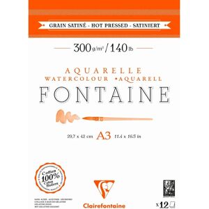 Clairefontaine Fontaine A3 300g Satin Grain Art Paper - Orange, Red, Black - Pack of 5 Clairefontaine Fontaine A3 300g Satin Grain Art Paper - Orange, Red, Black - Pack of 5