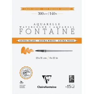 Clairefontaine 976020C Konstnärspapperblock - 15 Ark Clairefontaine 976020C Konstnärspapperblock - 15 Ark