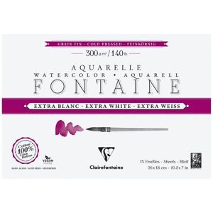 Clairefontaine 976039C Bloc de Papier d'Art - Aquarelle 15 Feuilles - Publicité Clairefontaine 976039C Bloc de Papier d'Art - Aquarelle 15 Feuilles - Publicité