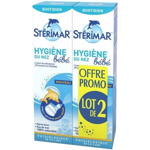 Sterimar Hygiène du Nez Bébé - 2x100ml - Publicité Sterimar Hygiène du Nez Bébé - 2x100ml - Publicité