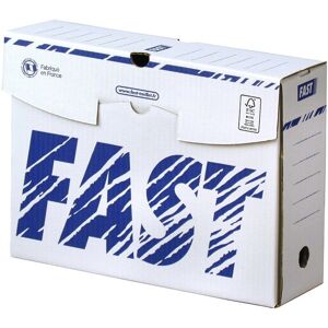 Boîte d'archives Fast 250 x 330 mm - 100 mm dos - Publicité Boîte d'archives Fast 250 x 330 mm - 100 mm dos - Publicité