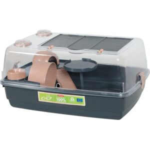 ZOLUX Jaula para hámster - Plástico reciclado - Paredes transparentes ZOLUX Jaula para hámster - Plástico reciclado - Paredes transparentes