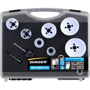 Diager Modèle 655C Kit de scies à trou en cobalt - Métal & Bois Diager Modèle 655C Kit de scies à trou en cobalt - Métal & Bois