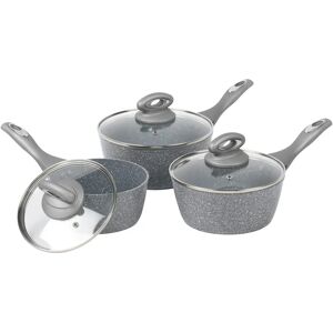 Salter BW02986G Marble Collection Non-Stick Saucepan Set - 16/18/20 cm Salter BW02986G Marble Collection Non-Stick Saucepan Set - 16/18/20 cm