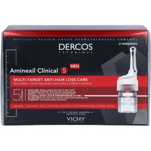 Vichy Dercos Aminexil Clinique 5 Hommes - 21 x 6ml - Publicité Vichy Dercos Aminexil Clinique 5 Hommes - 21 x 6ml - Publicité