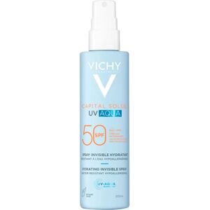 Vichy Capital Soleil UV-Aqua SPF50 Spray Hydratant Invisible Résistant à l'Eau - Publicité Vichy Capital Soleil UV-Aqua SPF50 Spray Hydratant Invisible Résistant à l'Eau - Publicité