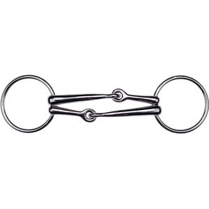 FEELING - 125 mm - Argent - Acier inoxydable - Double snaffle bit - Publicité FEELING - 125 mm - Argent - Acier inoxydable - Double snaffle bit - Publicité