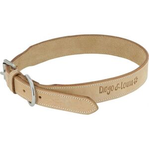 Collier pour chien en cuir de buffle naturel DIEGO&LOUNA - 35cm - M - Publicité Collier pour chien en cuir de buffle naturel DIEGO&LOUNA - 35cm - M - Publicité