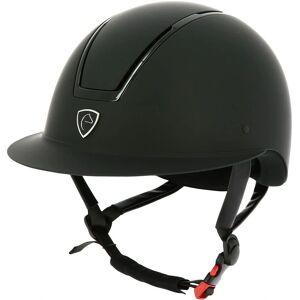 EQUITHEME Glint Mat Casque d'Équitation Résistant - Noir Argent - Publicité EQUITHEME Glint Mat Casque d'Équitation Résistant - Noir Argent - Publicité