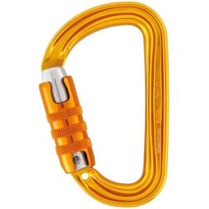 Mousqueton ultraléger en D jaune Petzl - Équipement d'escalade - Publicité Mousqueton ultraléger en D jaune Petzl - Équipement d'escalade - Publicité