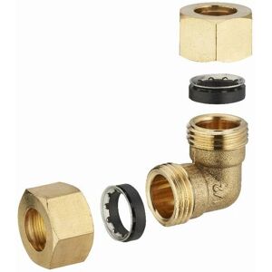 Coude in ottone Noyon & Thiebault per tubo di rame 14mm - Giunto Coude in ottone Noyon & Thiebault per tubo di rame 14mm - Giunto