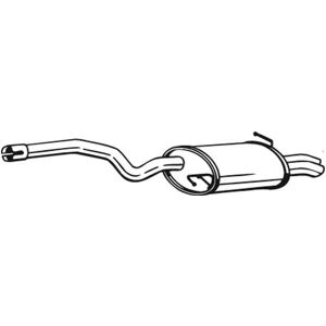 Silenziatore posteriore BOSAL 105-221 - Silenziatore di scarico Silenziatore posteriore BOSAL 105-221 - Silenziatore di scarico