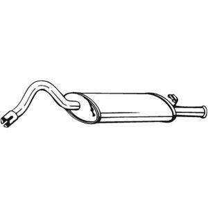 Bosal 130-209 Takapöntön äänenvaimennin - Ulosoton äänenvaimennin Bosal 130-209 Takapöntön äänenvaimennin - Ulosoton äänenvaimennin