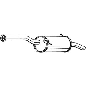 Bosal 135-121 Takajarruäänenvaimennin - Pakoputkisto Bosal 135-121 Takajarruäänenvaimennin - Pakoputkisto