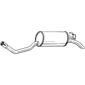 Silenziatore posteriore Bosal 148-123 - Silenziatore Silenziatore posteriore Bosal 148-123 - Silenziatore