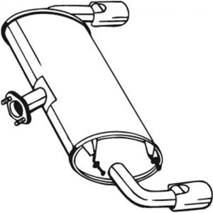 Bosal 171-029 Silenziatore posteriore - Silenziatore di scarico Bosal 171-029 Silenziatore posteriore - Silenziatore di scarico