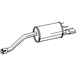 Silenzioso posteriore BOSAL 185-367 per Opel Meriva B - Scarico Silenzioso posteriore BOSAL 185-367 per Opel Meriva B - Scarico