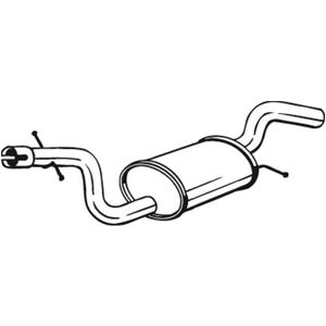 BOSAL 233-767 Välikattila - pakoputki BOSAL 233-767 Välikattila - pakoputki