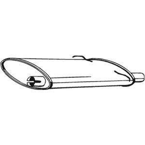BOSAL 235-009 Silencioso trasero - Sistema de escape BOSAL 235-009 Silencioso trasero - Sistema de escape