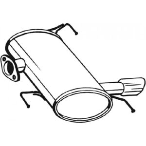 Silencioso de escape Bosal 247-009 - BMW Serie 3 (E90/E91) Silencioso de escape Bosal 247-009 - BMW Serie 3 (E90/E91)