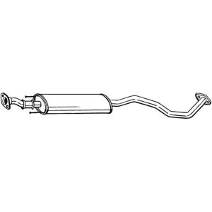 Bosal 281-889 Nissan Note I - Välijarruäänenvaimennin Bosal 281-889 Nissan Note I - Välijarruäänenvaimennin