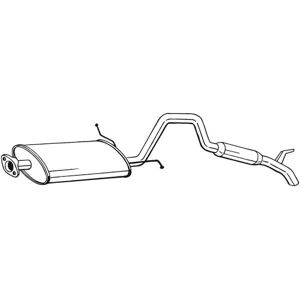 Bosal 282-959 Takapeite - Pakoputken äänenvaimennin Suzuki Vitara I SUV, X-90 Bosal 282-959 Takapeite - Pakoputken äänenvaimennin Suzuki Vitara I SUV, X-90