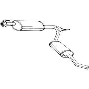 BOSAL 283-581 Silenziatore posteriore - Silenziatore di scarico BOSAL 283-581 Silenziatore posteriore - Silenziatore di scarico