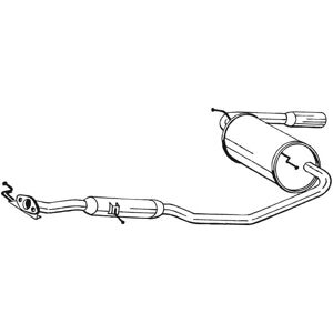 BOSAL 284-567 Pakoputkisto - Meluäänenvaimennin BOSAL 284-567 Pakoputkisto - Meluäänenvaimennin