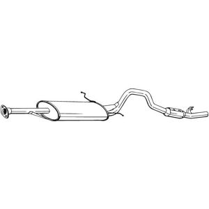 Bosal 287-511 Takaiskuäänen vaimennin takana - Exhaust Silencer Bosal 287-511 Takaiskuäänen vaimennin takana - Exhaust Silencer