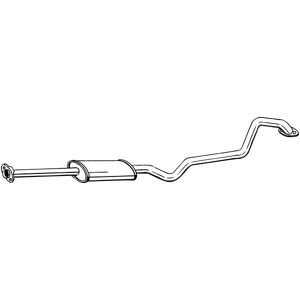 Bosal 288-093 Nissan Almera II - Silencioso Intermedio Bosal 288-093 Nissan Almera II - Silencioso Intermedio