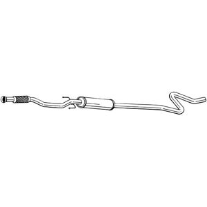 BOSAL 292-075 - Väliäänenvaimennin Peugeotille ja Citroënille BOSAL 292-075 - Väliäänenvaimennin Peugeotille ja Citroënille