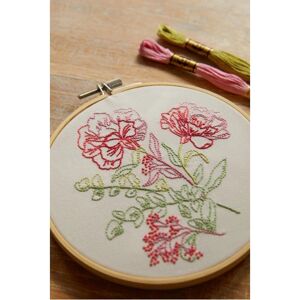 DMC Embroidery Kit - Calming Carnations - Intermediate Craft DMC Embroidery Kit - Calming Carnations - Intermediate Craft
