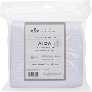 DMC Charles Craft - TC4860EA-6750 - White - 14 Count - Aida Fabric DMC Charles Craft - TC4860EA-6750 - White - 14 Count - Aida Fabric