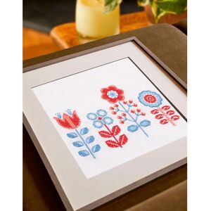 DMC - Folk Flowers Jo Aston - Easy Cross Stitch Kit DMC - Folk Flowers Jo Aston - Easy Cross Stitch Kit