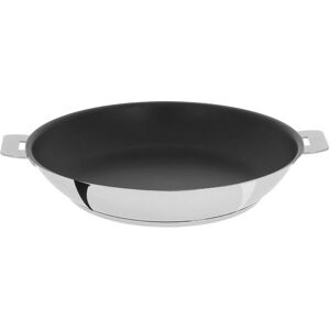Cristel P16QE Poêle polyvalente - Gris métallisé - Inox - Compatible induction - Publicité Cristel P16QE Poêle polyvalente - Gris métallisé - Inox - Compatible induction - Publicité