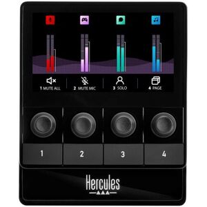 Hercules Stream 100 - Contrôleur audio convivial pour streaming - Publicité Hercules Stream 100 - Contrôleur audio convivial pour streaming - Publicité