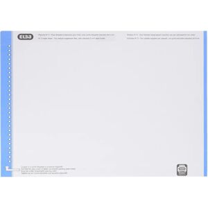 Elba - Étiquettes réversibles pour dossiers - Bleu - 297x6mm - Publicité Elba - Étiquettes réversibles pour dossiers - Bleu - 297x6mm - Publicité