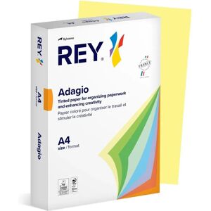 Papier Rey Adagio A4 Jaune Canari - 80 g/m², 500 Feuilles - Publicité Papier Rey Adagio A4 Jaune Canari - 80 g/m², 500 Feuilles - Publicité