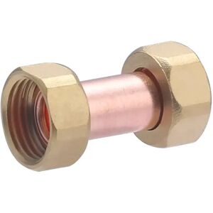 QUICK PLOMBERIE F15x21 - Kupferrohr-Verbindung mit 2 Muttern QUICK PLOMBERIE F15x21 - Kupferrohr-Verbindung mit 2 Muttern